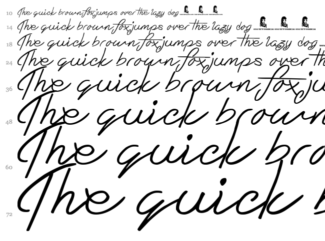 Eternal Fascination font waterfall